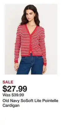 Old Navy Old Navy SoSoft Lite Pointelle Cardigan offer