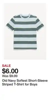 Old Navy Old Navy Softest Short-Sleeve Striped T-Shirt for Boys offer