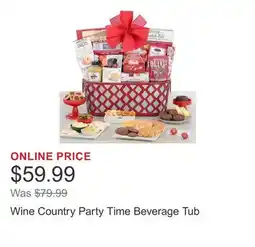 Costco Wine Country Party Time Beverage Tub offer