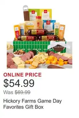 Costco Hickory Farms Game Day Favorites Gift Box offer