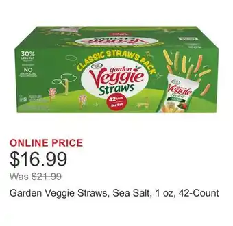 Costco Garden Veggie Straws, Sea Salt, 1 oz, 42-Count offer