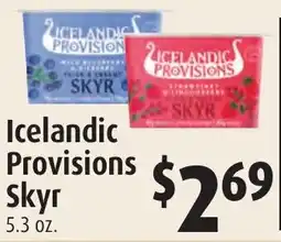 Gristedes Icelandic Provisions Skyr offer