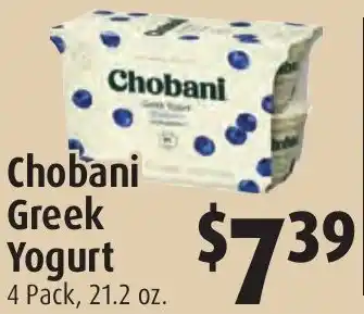 Gristedes Chobani Greek Yogurt offer