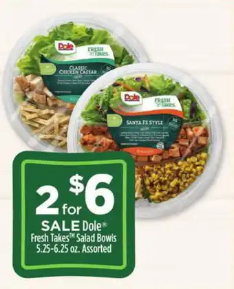 Dollar General Dole fresh takes salad bowls assorted offer