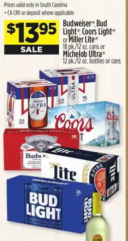 Dollar General Budweiser, Bud Light Coors Light or Miller Lite or Michelob Ultra offer