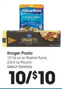 Kroger Kroger Pasta offer