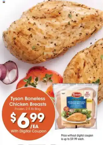 Kroger Tyson Boneless Chicken Breasts offer