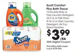 Kroger Scott Comfort Plus Bath Tissue offer