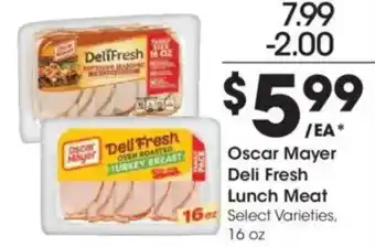 Kroger Oscar Mayer Deli Fresh Lunch Meat offer