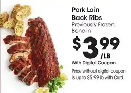 Ralphs Pork Loin Back Ribs offer