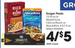 Ralphs Kroger Pasta offer