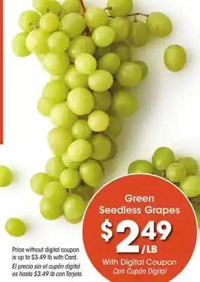 Ralphs Green Seedless Grapes offer