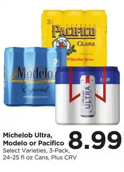 Food 4 Less Michelob Ultra, Modelo or Pacifico offer