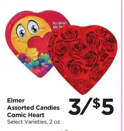 Food 4 Less Elmer Assorted Candies Comic Heart offer