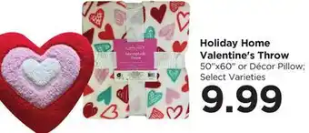 Food 4 Less Holiday Home Valentine's Throw offer