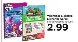 Food 4 Less Valentines Licensed Exchange Cards offer