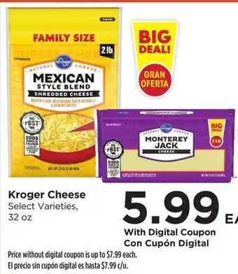 Food 4 Less Kroger Cheese offer