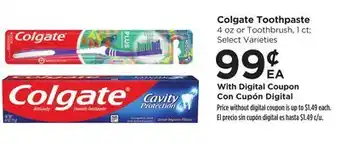 Food 4 Less Colgate Toothpaste offer