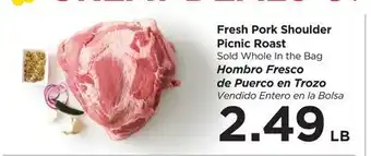 Food 4 Less Fresh Pork Shoulder Picnic Roast offer