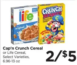 Food 4 Less Cap'n Crunch Cereal offer