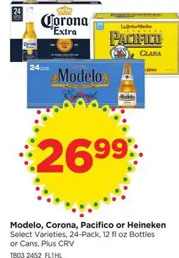 Food 4 Less Modelo, Corona, Pacifico or Heineken offer