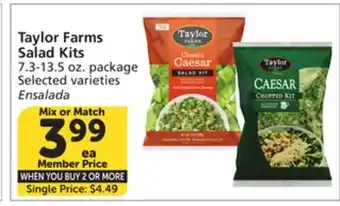 Vons Taylor Farms Salad Kits offer