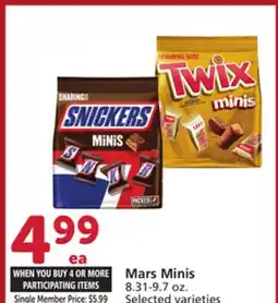 Vons Mars Minis offer