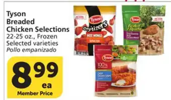 Vons Tyson Breaded Chicken Selections offer