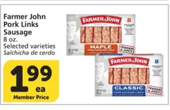 Vons Farmer John Pork Links Sausage offer