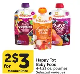 Vons Happy Tot Baby Food offer