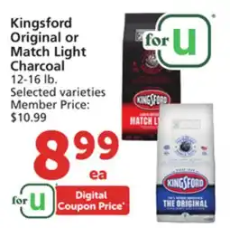 Vons Kingsford Original or Match Light Charcoal offer