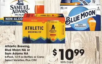 Ralphs Athletic Brewing, Blue Moon NA or Sam Adams NA offer