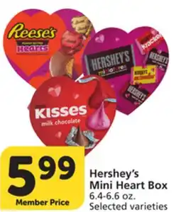 Vons Hershey's Mini Heart Box offer