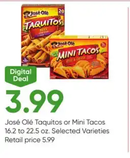 Stater Bros José Olé Taquitos or Mini Tacos offer