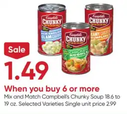 Stater Bros Campbell's Chunky Soup offer