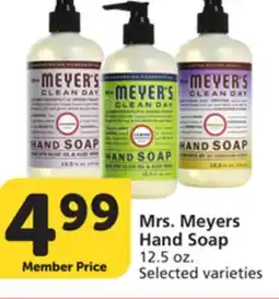 Vons Mrs. Meyers Hand Soap offer