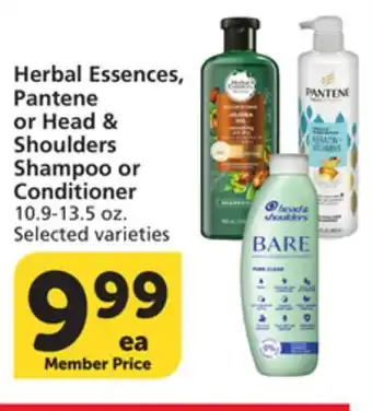 Vons Herbal Essences, Pantene or Head & Shoulders Shampoo or Conditioner offer