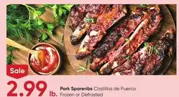 Stater Bros Pork Spareribs offer