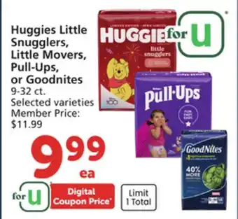 Vons Huggies Little Snugglers, Little Movers, Pull-Ups, or Goodnites offer