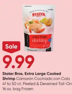 Stater Bros Stater Bros. Extra Large Cooked Shrimp offer