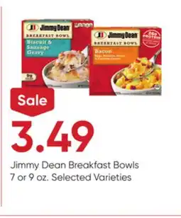 Stater Bros Jimmy Dean Breakfast Bowls offer