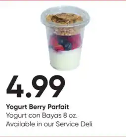 Stater Bros Yogurt Berry Parfait Yogurt offer