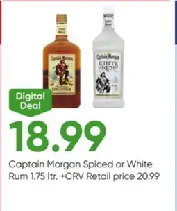 Stater Bros Captain Morgan Spiced or White Rum offer