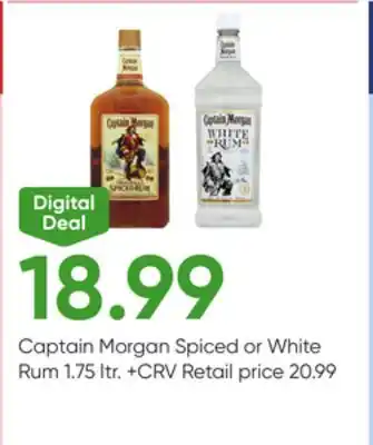 Stater Bros Captain Morgan Spiced or White Rum offer