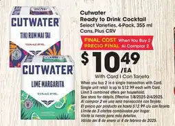 Ralphs Cutwater Ready to Drink Cocktail offer