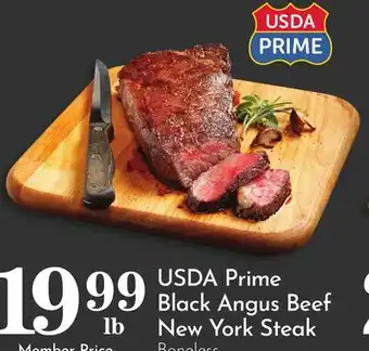 Pavilions USDA Prime Black Angus Beef New York Steak offer