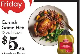 Pavilions Cornish Game Hen offer