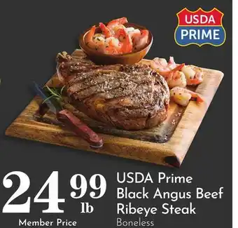 Pavilions USDA Prime Black Angus Beef Ribeye Steak offer