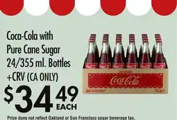 Smart & Final Coca-Cola with Pure Cane Sugar offer