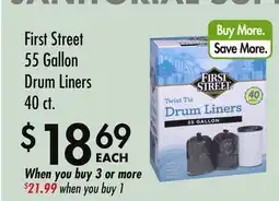 Smart & Final First Street 55 Gallon Drum Liners offer